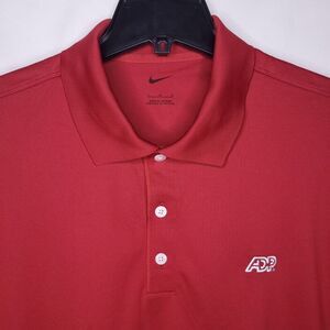 Nike Polo Shirt Mens Large Red Golf ADP NWT